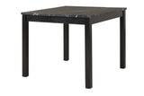 Dior Oynx Black Marble Top And Faux Leather Dining Room Set - Ella Furniture