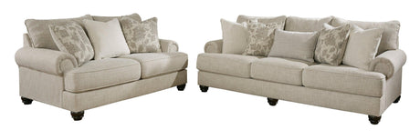 Ashley Fog Modern Contemporary Solid Wood Fabric Upholstered Sofa & Loveseat - Ella Furniture