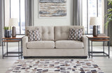 Pebble Modern Contemporary Faux Wood Fabric Upholstered Tufted Full Sofa Sleeper - Ella Furniture