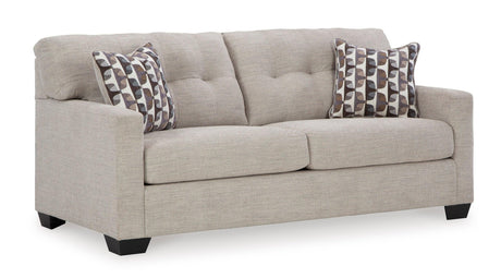Pebble Modern Contemporary Faux Wood Fabric Upholstered Tufted Full Sofa Sleeper - Ella Furniture