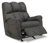 Rocker Slate Modern Contemporary Solid Wood Metal Fabric Polyester Recliner - Ella Furniture