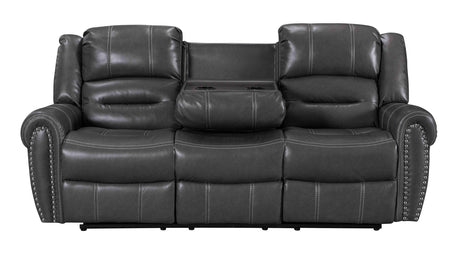 Lexington2023 Gray - 3Pc Reclining Living Room - Ella Furniture