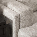 Sand Gray Modern Contemporary Solid Wood Neutral Fabric Upholstered Oversized Sectional - Ella Furniture