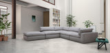 Xl Cloud Gray Sectional + Ottoman Set - Ella Furniture