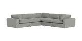Xl Cloud Gray Sectional + Ottoman Set - Ella Furniture
