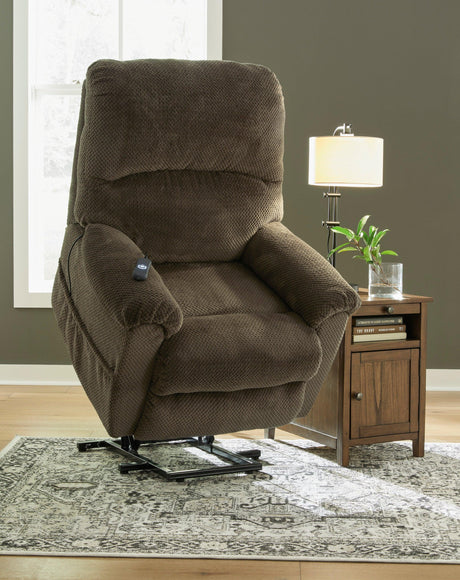 Cocholate Modern Contemporary Wood Metal Metal Fabric Polyester Power Lift Recliner - Ella Furniture