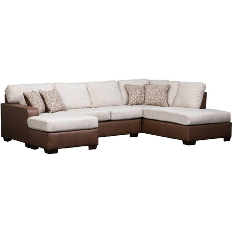 4010 Hickory Cream Sectional - Ella Furniture
