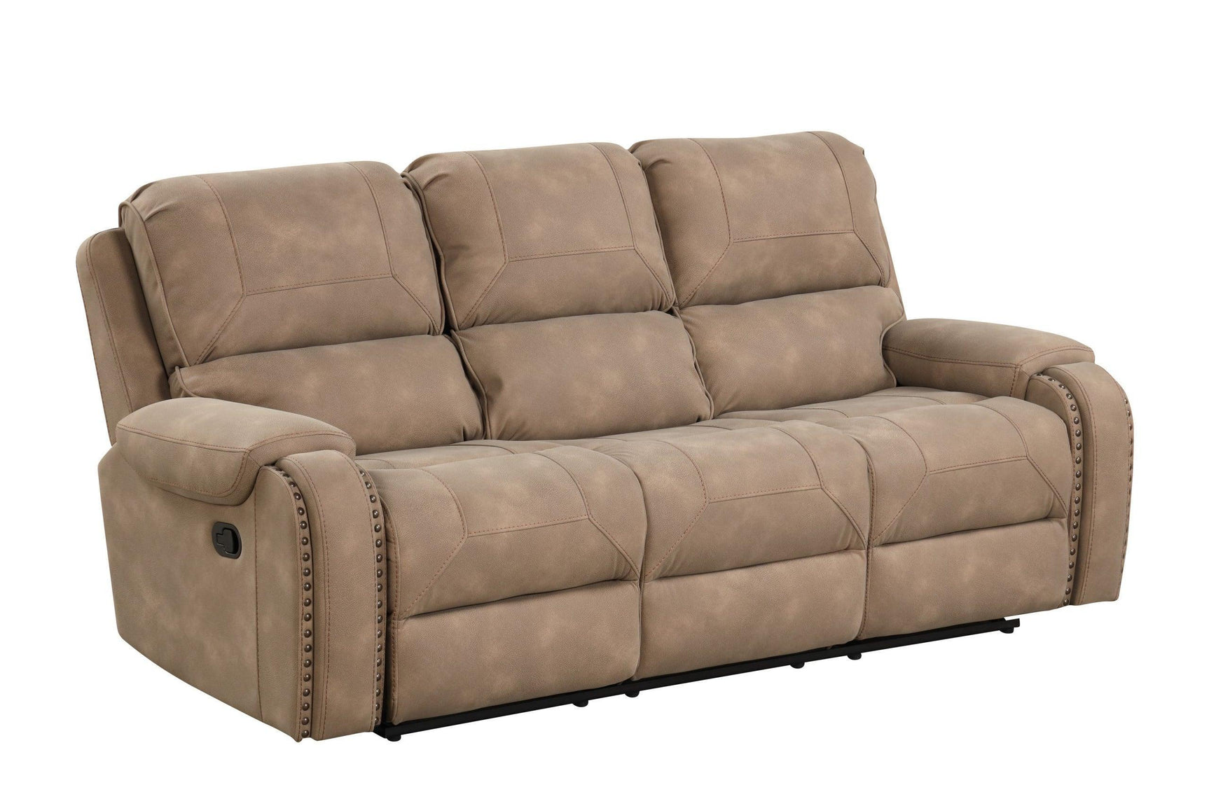 Titan1001-latte Oversized 3Pc Reclining Set - Ella Furniture