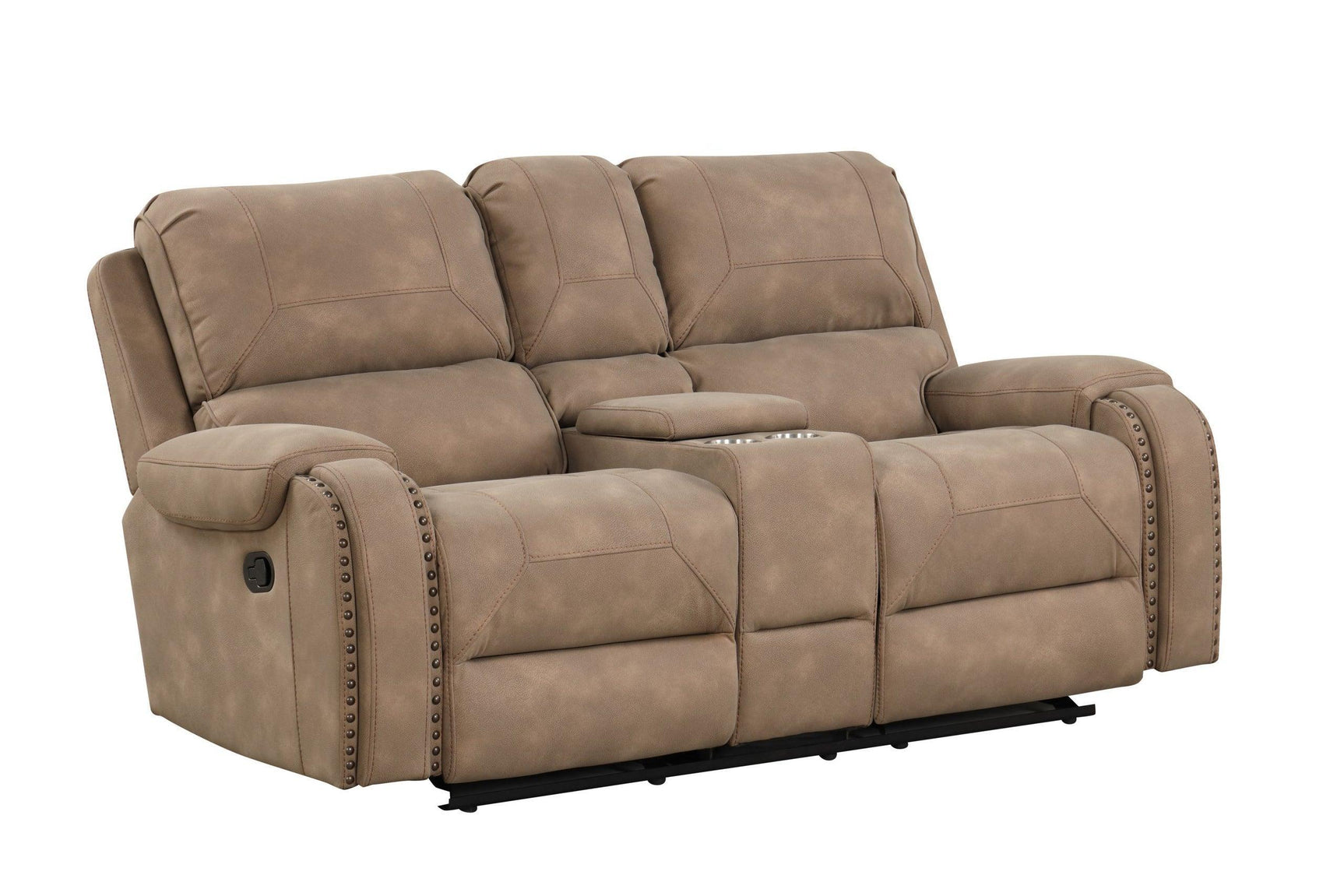 Titan1001-latte Oversized 3Pc Reclining Set - Ella Furniture