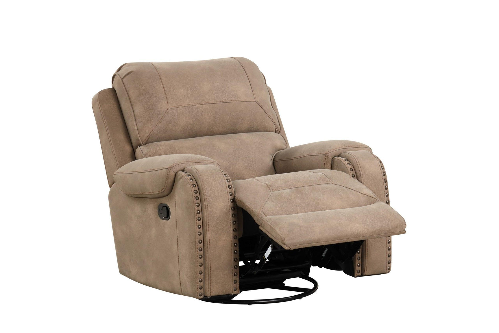 Titan1001-latte Oversized 3Pc Reclining Set - Ella Furniture