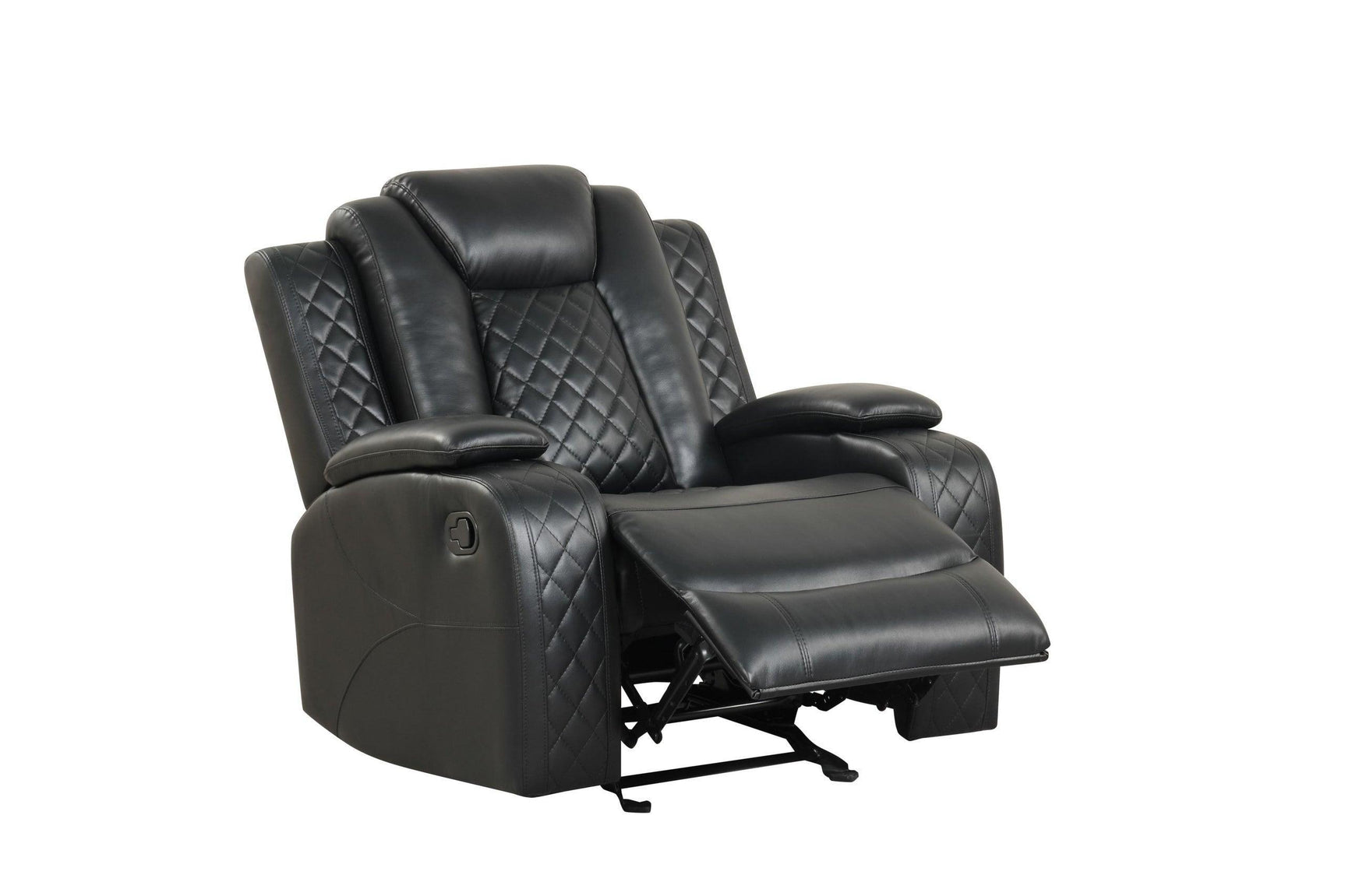 Luz Black - 3Pc Reclining Set - Ella Furniture