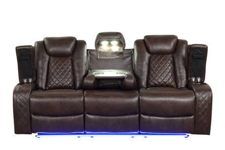 Luz Brown - 3Pc Reclining Set - Ella Furniture