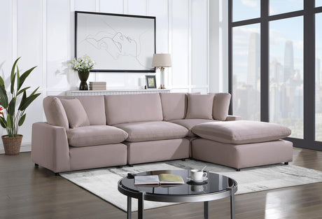 Sky Rose Velvet Modular Sectional - Ella Furniture