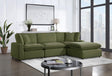 Sky Olive Velvet Modular Sectional - Ella Furniture