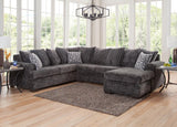 2775-07 Charcoal Sectional - Ella Furniture