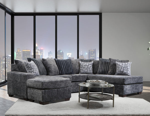 2875-07 Charcoal Sectional - Ella Furniture