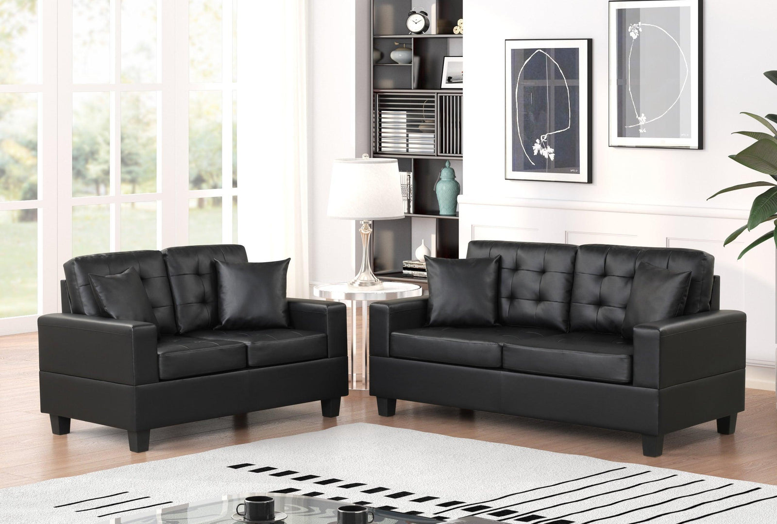 Hh7855 - Sofa & Loveseat Set - Ella Furniture
