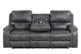 Titan2003-charcoal Oversized 3Pc Reclining Set - Ella Furniture