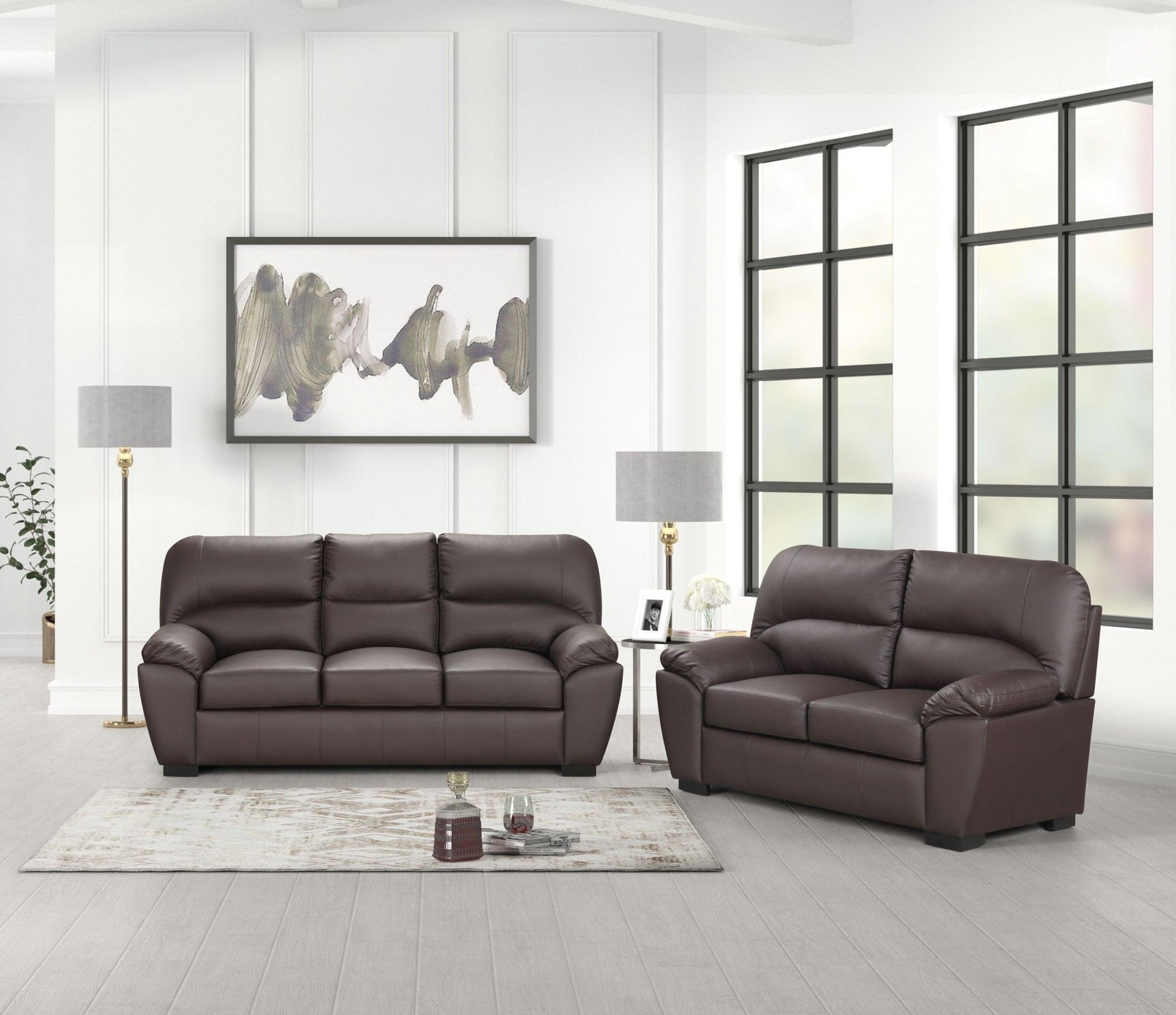 Tiffany Brown 2Pc Or 3Pc Set - Ella Furniture