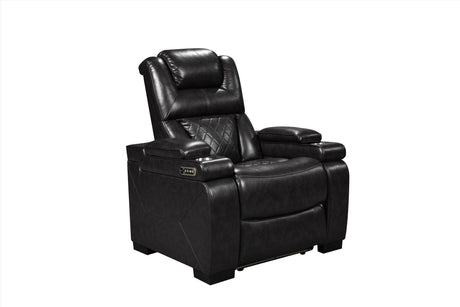 Woodland Black 3Pc Power Reclining Set - Ella Furniture