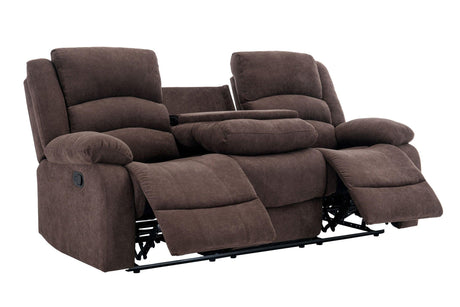Dynamo2-chocolate 3Pc Reclining Set - Ella Furniture