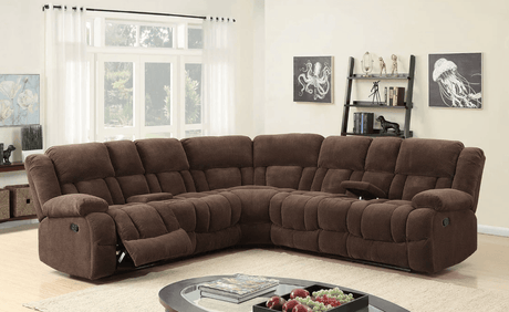 Jade21- Chocolate Sectional - Ella Furniture