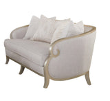 Alexandra Beige Fabric Upholstered 3-Piece Living Room Set