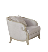 Alexandra Beige Fabric Upholstered 3-Piece Living Room Set
