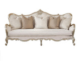 Anastasia Cream Fabric 3-Piece Living Room Set