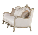 Anastasia Cream Fabric 3-Piece Living Room Set