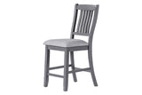 Gray Modern Contemporary Solid Wood And Veneers Fabric Dining Room Set - Ella Furniture