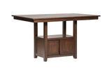 Brown Modern Contemporary Solid Wood And Veneers Faux Leather Dining Room Set - Ella Furniture