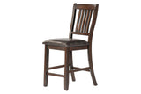 Brown Modern Contemporary Solid Wood And Veneers Faux Leather Dining Room Set - Ella Furniture