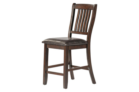 Brown Modern Contemporary Solid Wood And Veneers Faux Leather Dining Room Set - Ella Furniture