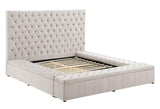 Paris Beige Platform Queen Bed