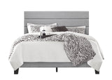 Jess Gray Fabric Upholstered Platform King Bed