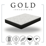 Black & White Modern Memory Foam Luxury Firm Queen Mattress - Ella Furniture