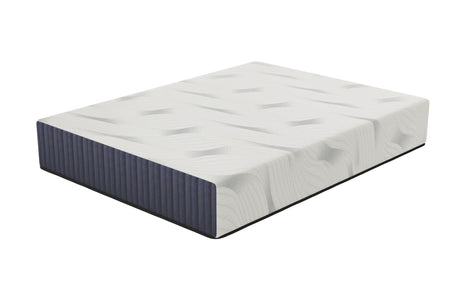 Cloudair White&Blue Hybrid Plush King Mattress - Ella Furniture