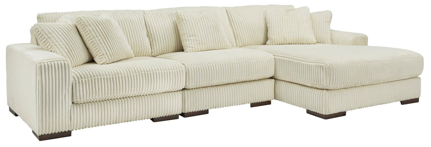 Ivory Modern Contemporary Metal Reclining Sectional - Ella Furniture