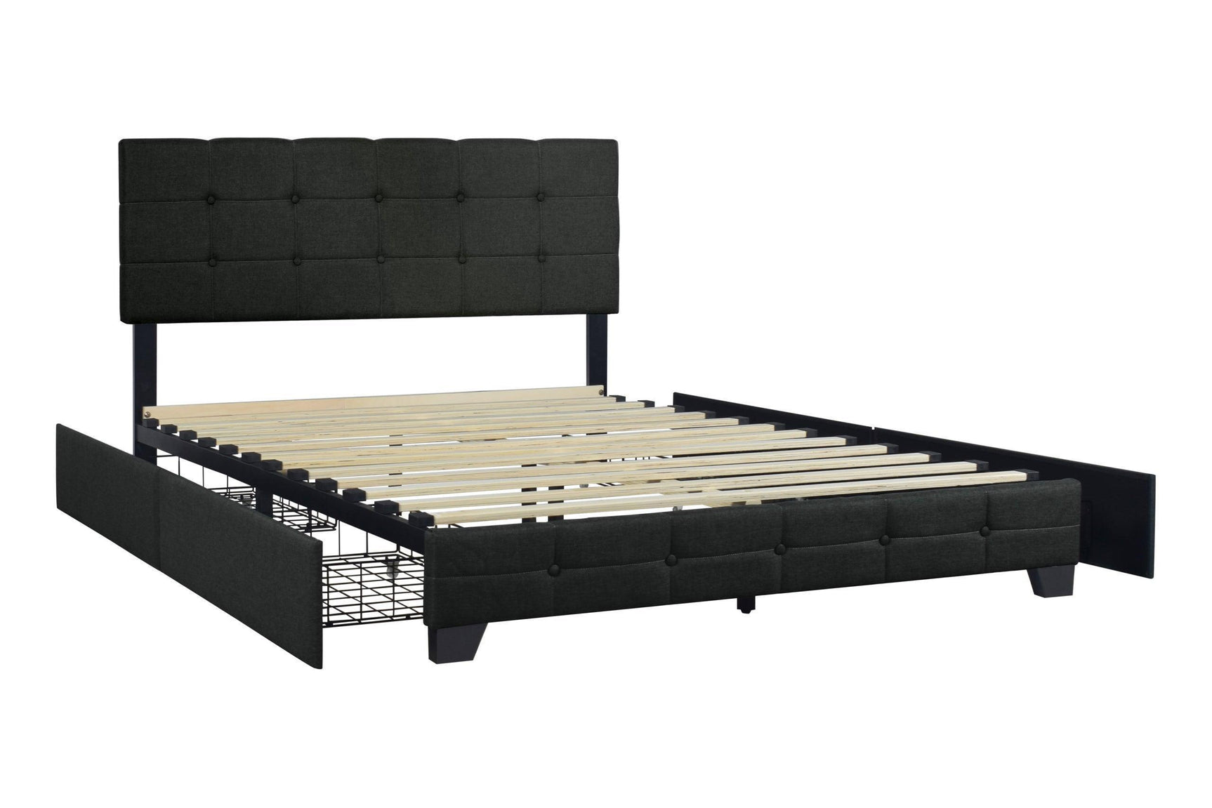 Hectic Black Platform King Bed