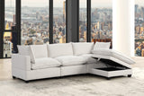 Cloud White Boucle Modular Sectional