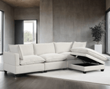 Cloud White Boucle Modular Sectional