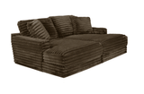 Comfrey Chocolate Double Chaise