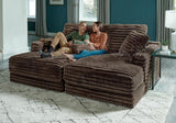 Comfrey Chocolate Double Chaise