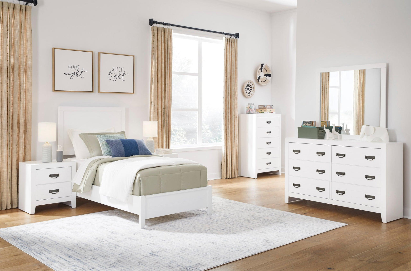 Robert White Panel Bedroom Set