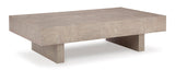 Dom Light Gray Brown Cocktail Table