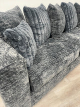 Kaf Charcoal Gray 2-Piece Living Room Set