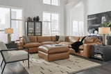 Emilia Caramel Genuine Leather Sectional Set