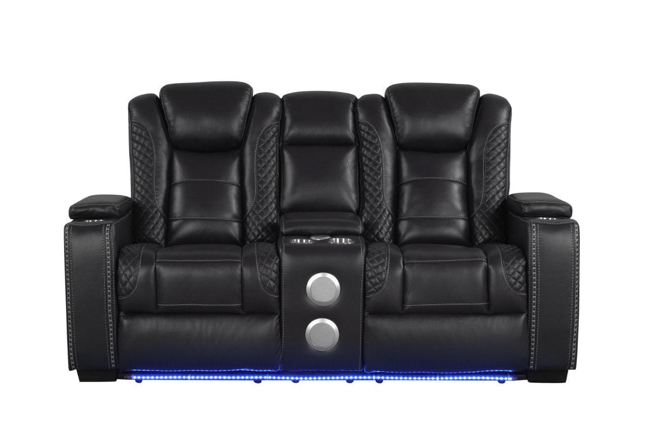 Stefano Black 3-Piece Reclining Set