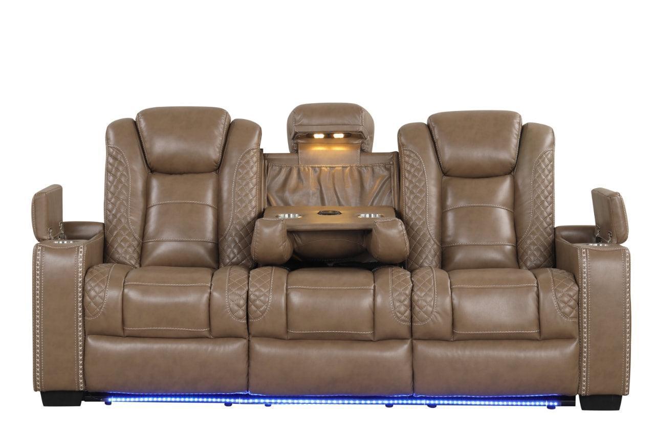Stefano Brown 3-Piece Reclining Set